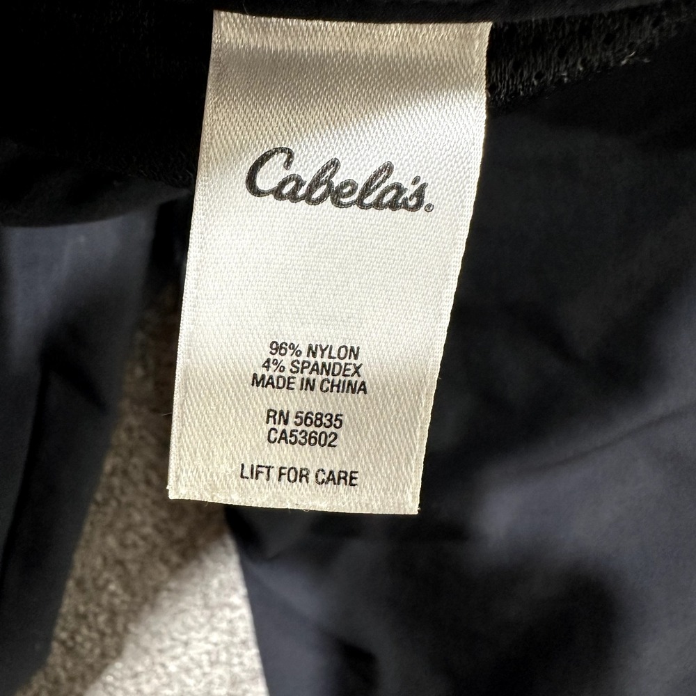 Cabela's Hiking Pants Women 8 Black Mid Rise Straight Leg Lightweight Nylon‎ - Picture 6 of 14